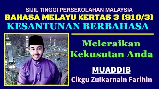 BAB 6 PRAGMATIK SUBTAJUK KESANTUNAN BERBAHASA BAHASA MELAYU KERTAS 3 (910/3) STPM