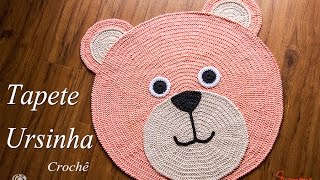 Tapete em CrochÃª - Ursinha - Professora Simone