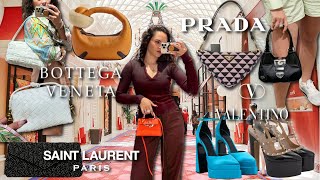 Luxury Shopping Vlog in LAS VEGAS! *YSL, Bottega, Valentino, Prada...*