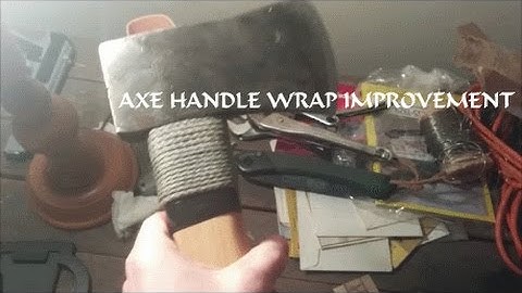 Paracord Axe Collar Wrap | Improvement on NativeSurvival