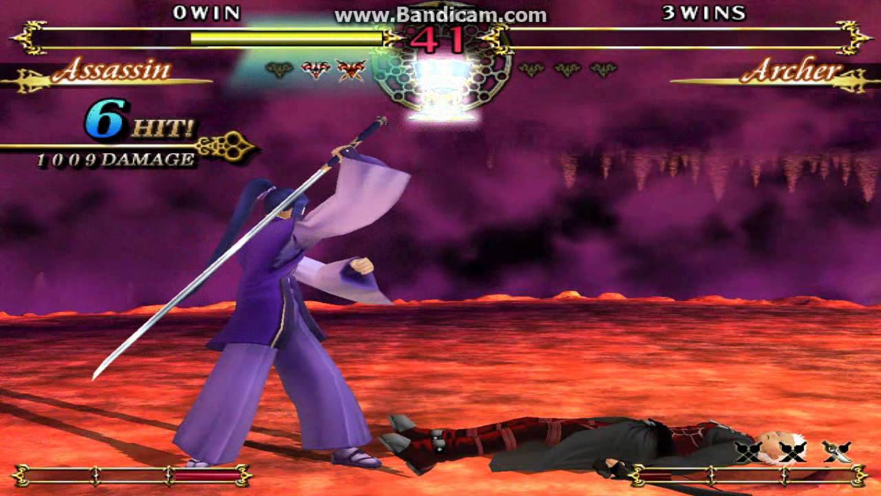 [Fate/unlimited Codes] Assassin vs. Archer - YouTube
