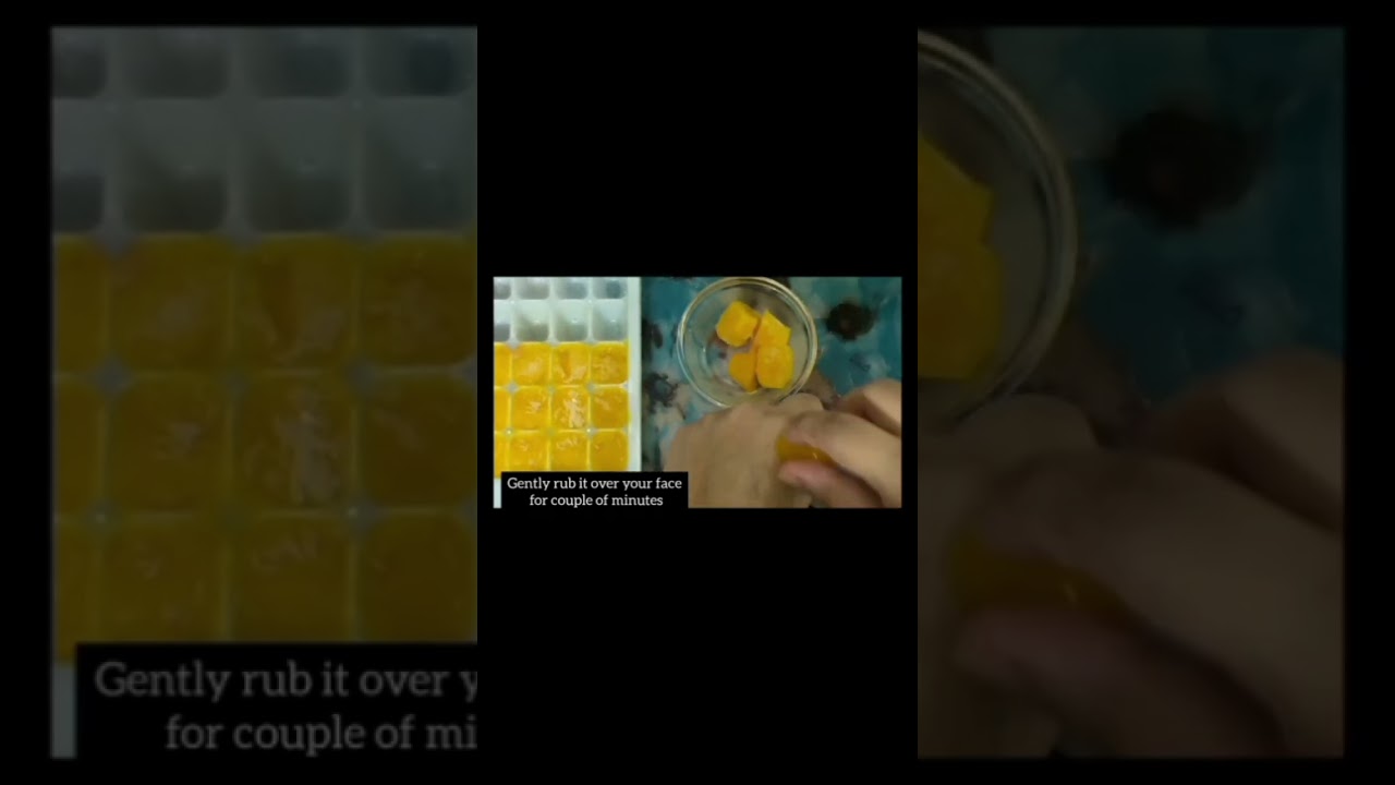 Papaya Ice Cube To Remove Dark Spots and Minimize Large Open Pores