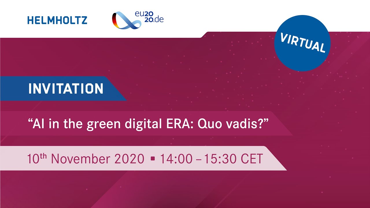 Helmholtz Annual Event Brussels: AI in the green digital European Research Area