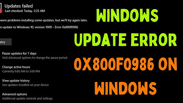 How to Fix Windows Update Error 0x800f0986 on Windows 11