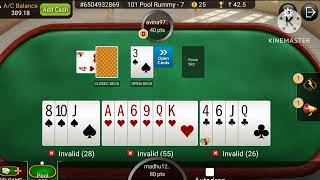 Back to back 3 taime drops फिर भी मै 🏆 गया #Rummyking #rummy screenshot 5