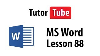 MS Word Tutorial - Lesson 88 - Links and Bookmarks