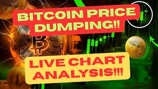BITCOIN DUMPING! NEW LOWS POSSIBLE?? STOCK MARKET CORRECTION🧐?! LIVE CRYPTO PRICE ANALYSIS!!!