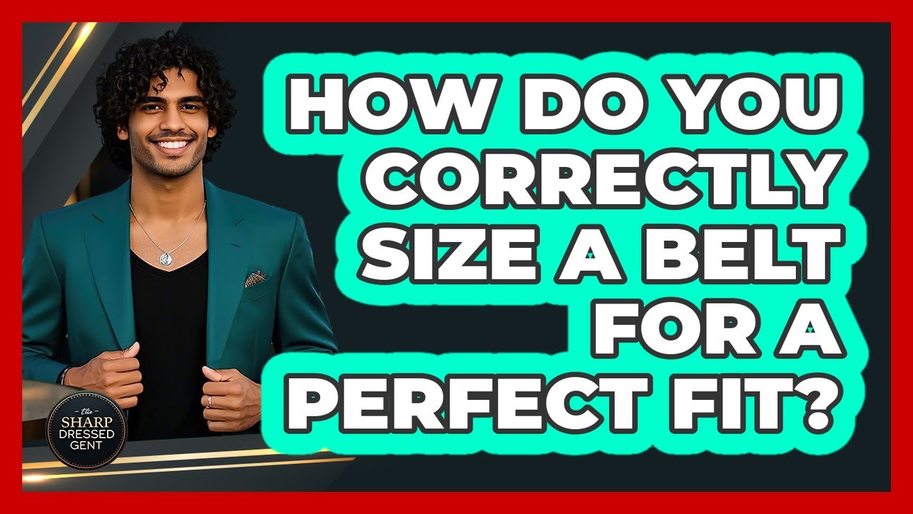 How Do You Correctly Size A Belt For A Perfect Fit? - The Sharp Dressed Gent