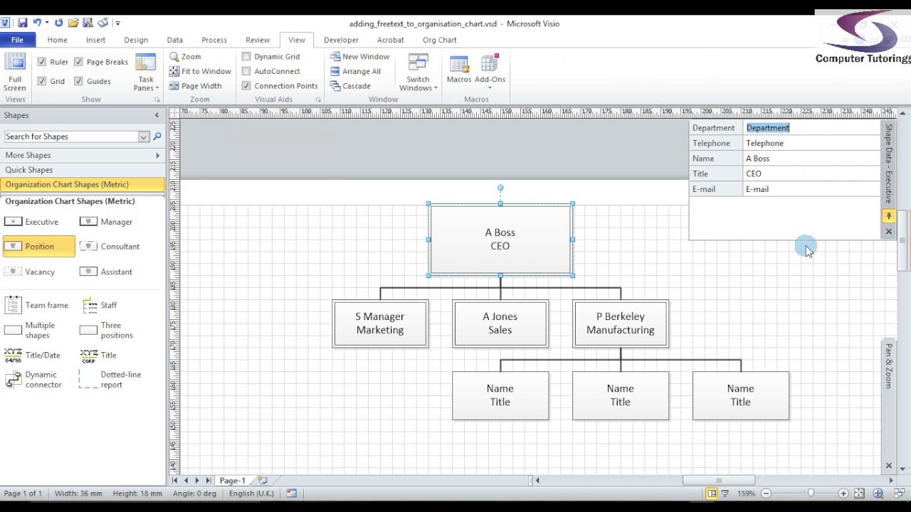 Visio Shape Data YouTube