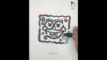 HOW TO DRAW A SPONGEBOB GLITCH