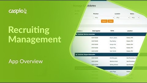 Recruitment Management System Overview