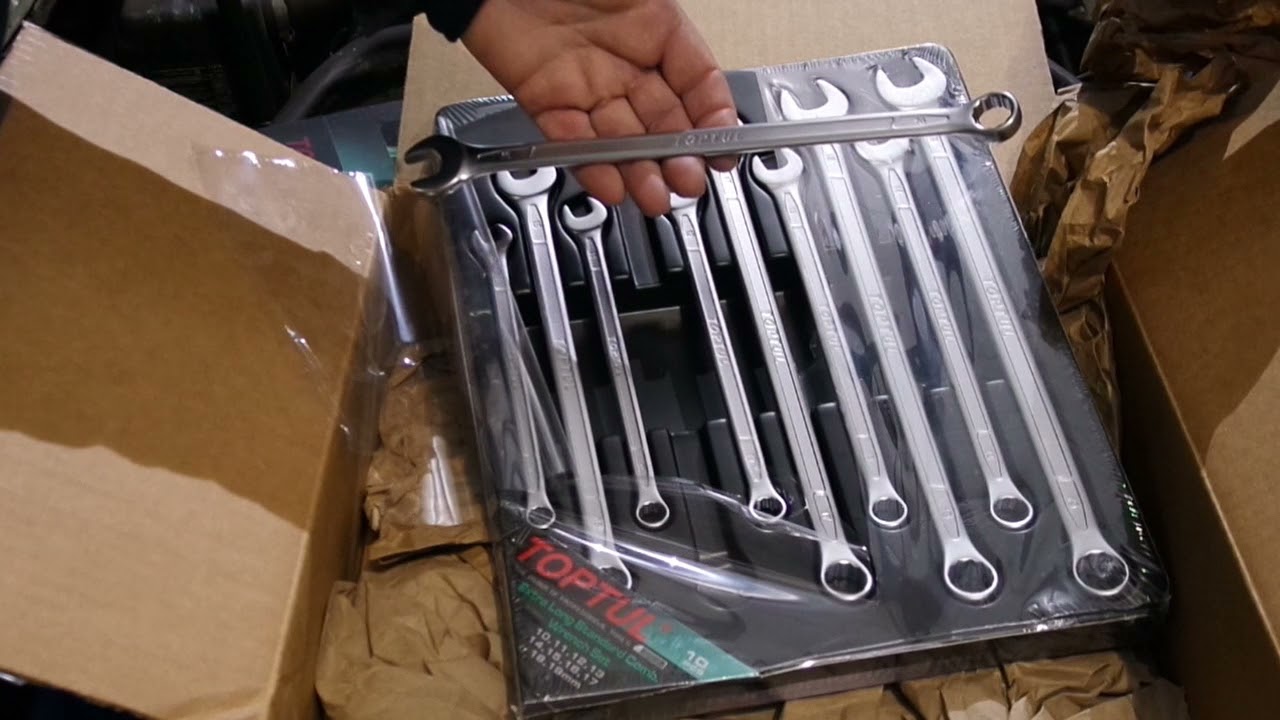 JM Tool Co TopTul Unboxing Wrenches and screwdrivers! YouTube