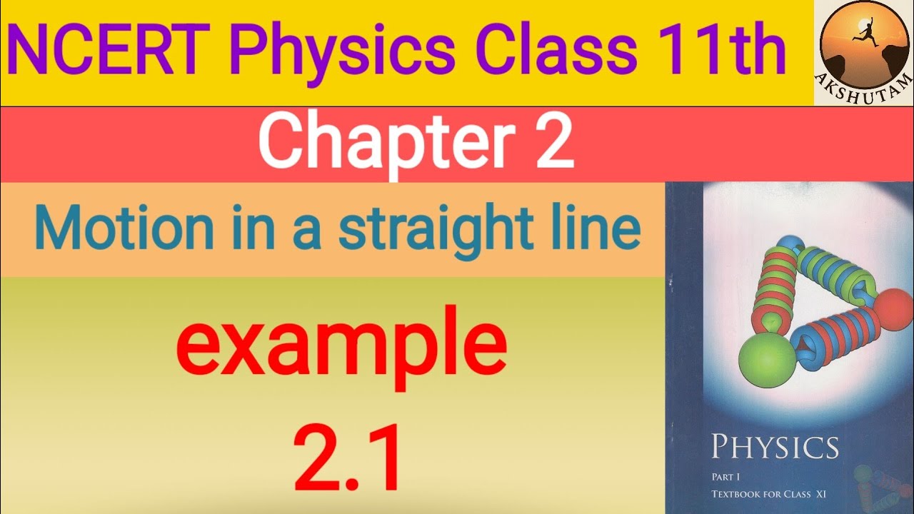 ncert physics class 11th chapter 2 motion in a straight line example 2. ...