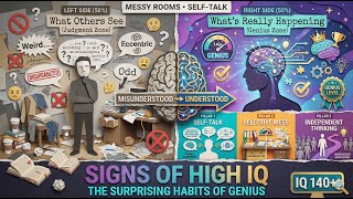 From Messy Rooms to Self-Talk: The Surprising Habits of High IQs