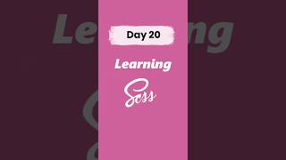 Learning SCSS from scratch day 20 #scss #sass #preprocessor #advancedscss #javascript