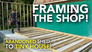 Framing a Workshop Addition for Our Home Depot Shed!