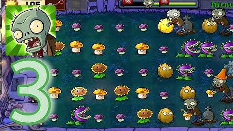 Plants vs. Zombies: Gameplay Walkthrough Part 3 ( night LEVEL 1 - 4 COMPLETED)