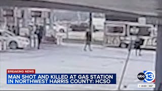 Video shows moments leading up to deadly shooting of man outside gas station