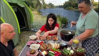 We Spent 3 Days in the Forest 🏕️🌲 | Big Fish & Amazing Campfire Food 🎣🔥