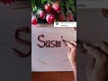 Beautiful Sand Art Name Writing ✨ Sasmita ❤️ #shorts