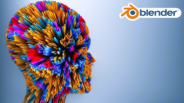 Satisfying Abstract Colorful "FACE ANIMATION" in Blender 3D (Tutorial)