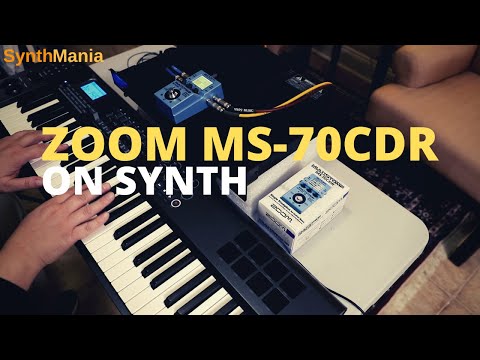 ZOOM MS-70CDR on synth