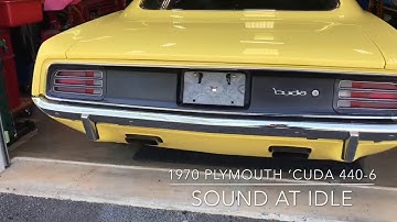 1970 Plymouth Cuda 440-6 | Sounds at Idle