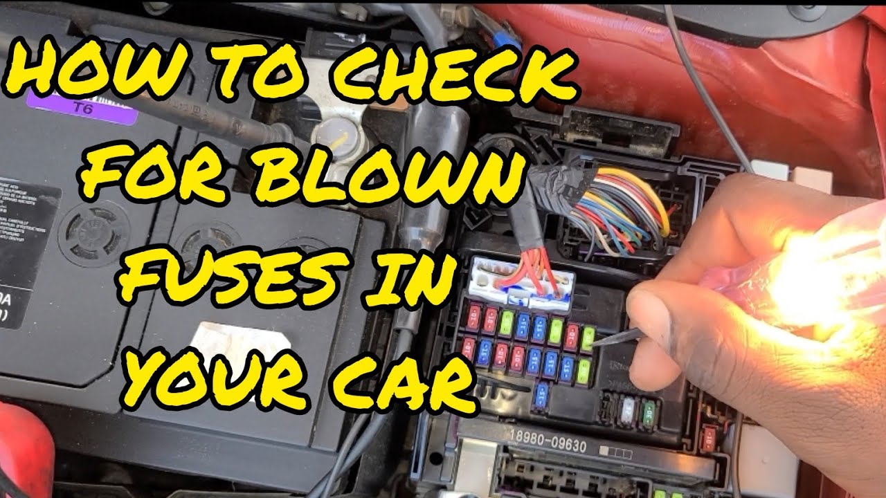 how to check for blown fuse in your car YouTube