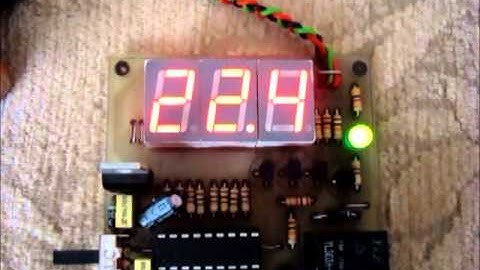 Pic16F88 & DS18B20 Temperature Control System