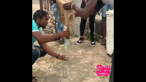 ✴New challenge Alert✴ Building block on Glass bottle challenge /must watch😲😱 #shorts