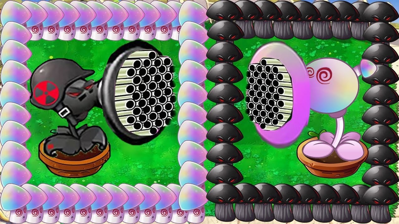 Doom Gatling Pea X HYPNO Shroom vs Hypno Pea X DOOM Shroom vs Dr ...