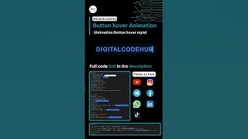 Button hover animation #html #css