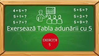Exersează Tabla Adunarii Cu 5 Fișă De Lucru - Adunarea Cu 5Video