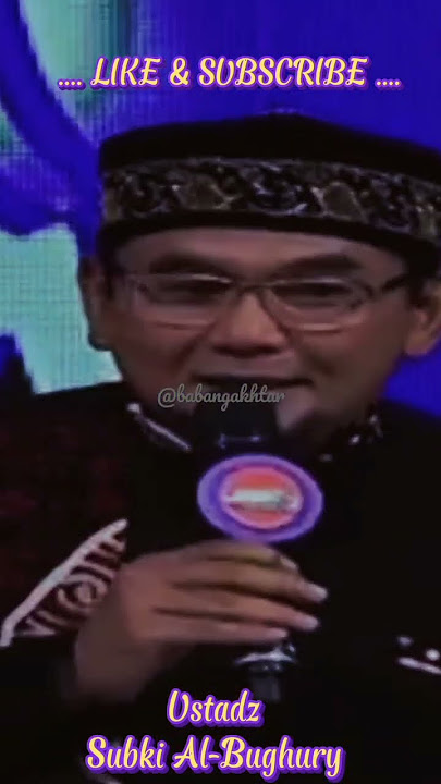 Ustad Subki Al - Bughury, lucu banget stand up comedy nya 😊