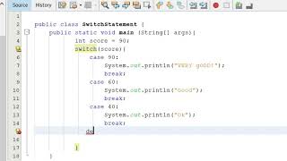 Part 9: Switch statement