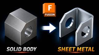 How to Convert a Solid Body to Sheet Metal in Autodesk Fusion
