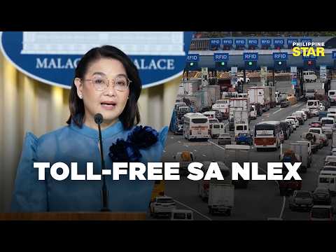 Malacañang, inanusyo ang libreng toll sa NLEX