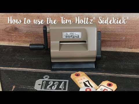 Mainstream komfortabel radius How to Use the Tim Holtz® Sidekick® Machine - Sizzix - YouTube