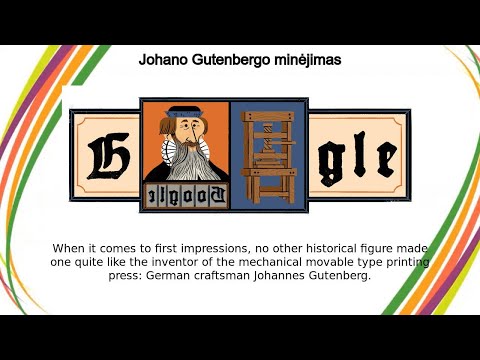 Johanas Gutenbergas | Johano Gutenbergo minėjimas