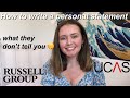 How to write a UCAS personal statement for Russell Group unis | must-watch for year 12s