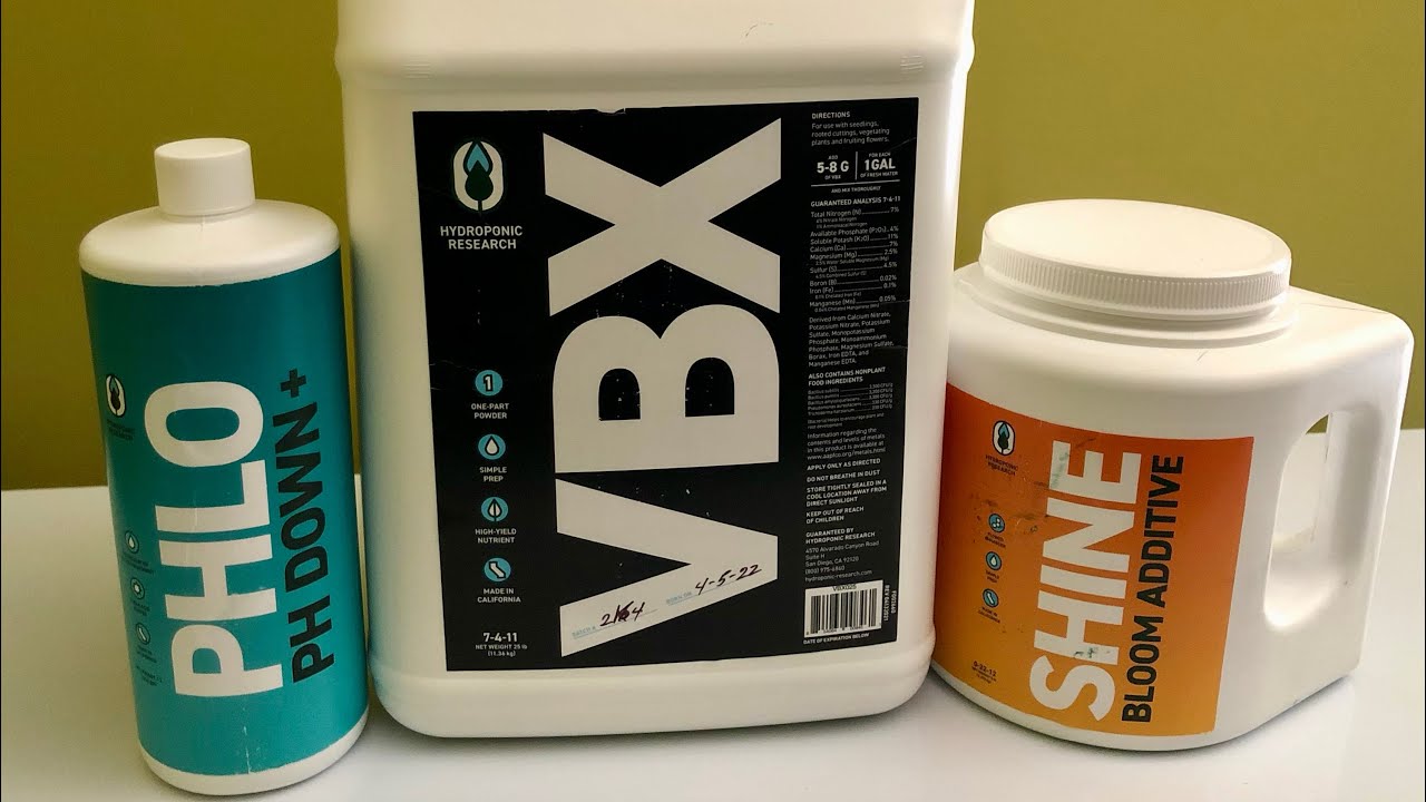 Hydroponic Research - VBX - veg+bloom - New nutrient sponsor :)