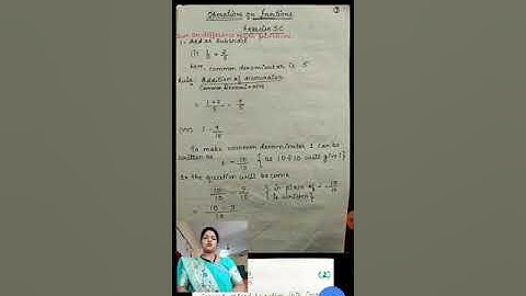 ICSE MATHEMATICS Class 6  Chapter 5 Fractions Exercise-5C Part 1