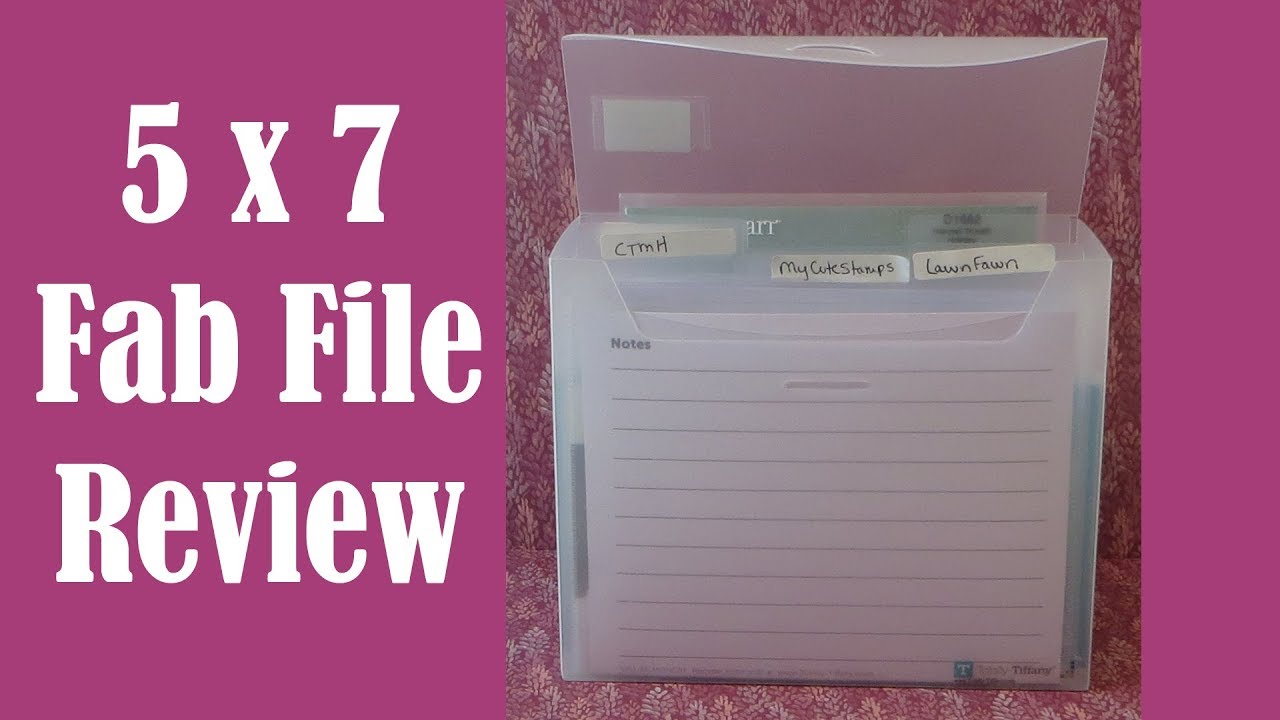 Fab File Storage 5 x 7 Fab File Review - Great Storage for Stamps, Dies, Photos ...