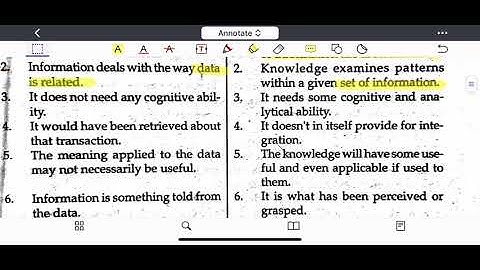 Difference between Information & knowledge || Unit 1 || Knowledge and curriculum