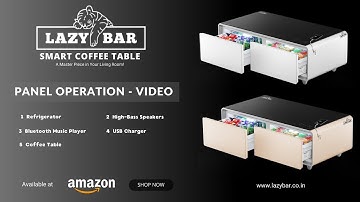Lazy bar Smart Coffee Table  Panel Operation
