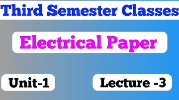 EE/EEE/ECE/CSE Electrical Paper/third semester jharkhand polytechnic