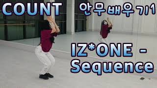 (COUNT)IZ*ONE(아이즈원)-Sequence( 스퀀스)slow mirrored dance안무배우기 천천히 거울모드 카운트