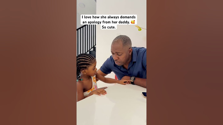 I love how she always demands an apology from her daddy. 🥰 So cute. ☺️