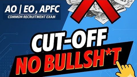 **UPSC EPFO cut off reveal, NO bulls**t