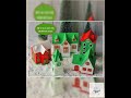 Christmas Village Miniature Holiday House Decoration Display Tiny Home Winter Scene Ornament Coll...